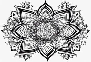 sparkle stars tattoo idea