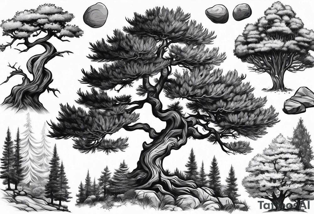 juniper trees tattoo idea