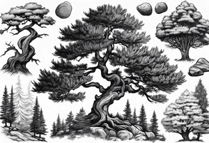 juniper trees tattoo idea