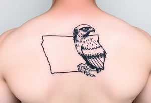 The state of Iowa and herkey the hawk tattoo idea