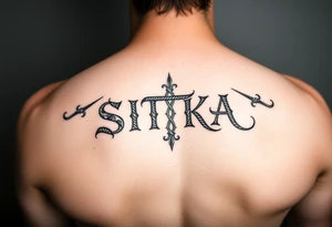 SITKA written with Irish weave for a small tattoo tattoo idea