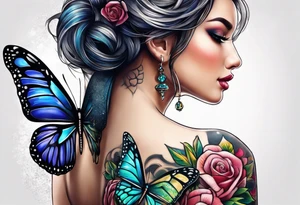 una mariposa tattoo idea