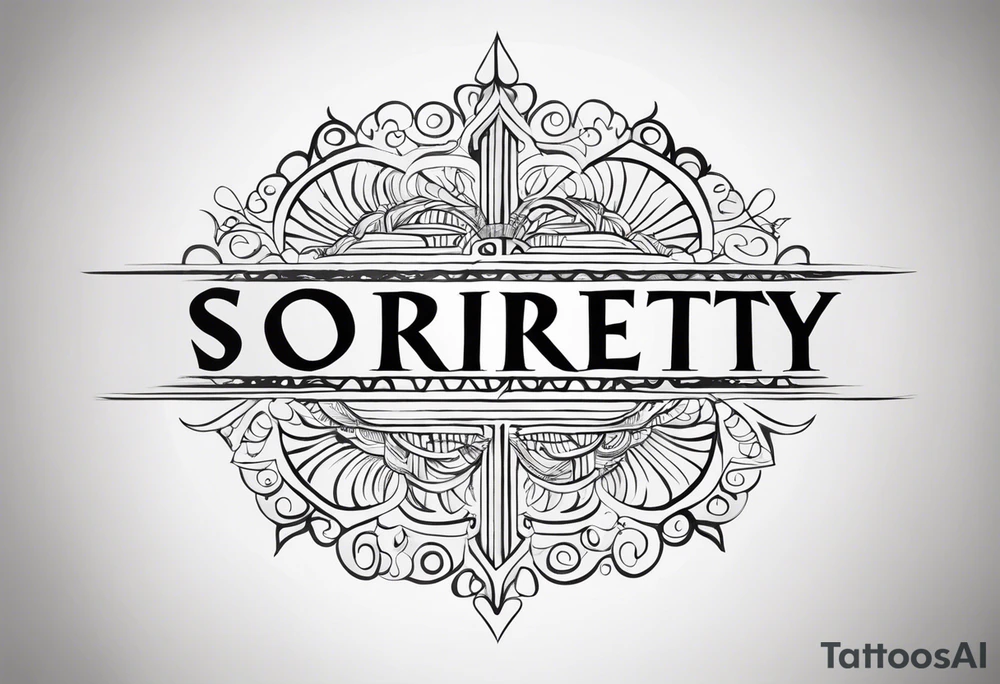 Sobriety feminine recovery tattoo idea