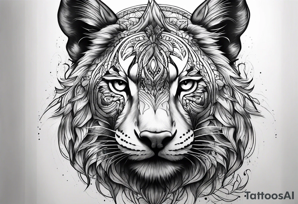 What animal symbolizes pain tattoo idea