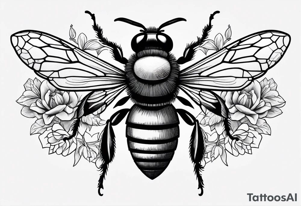 A forearm tattoo of a Ruby and a honey bee tattoo idea A forearm tattoo of a Ruby and a honey bee tattoo idea