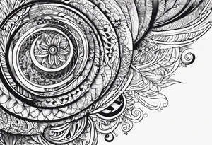 psychedelic tattoo idea
