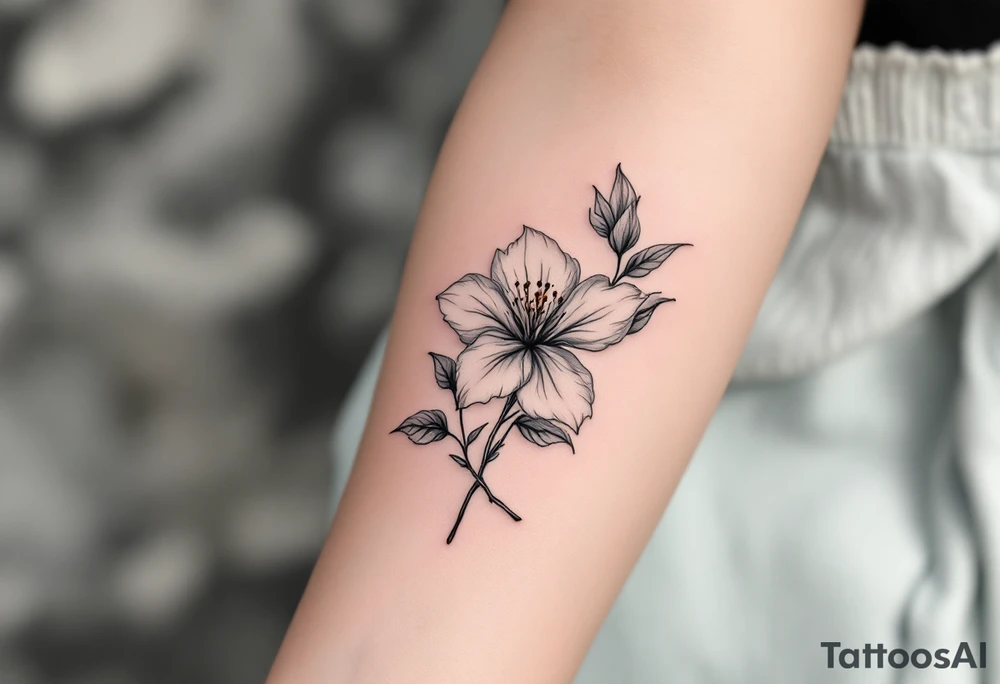 Azalea with dogwood tattoo idea