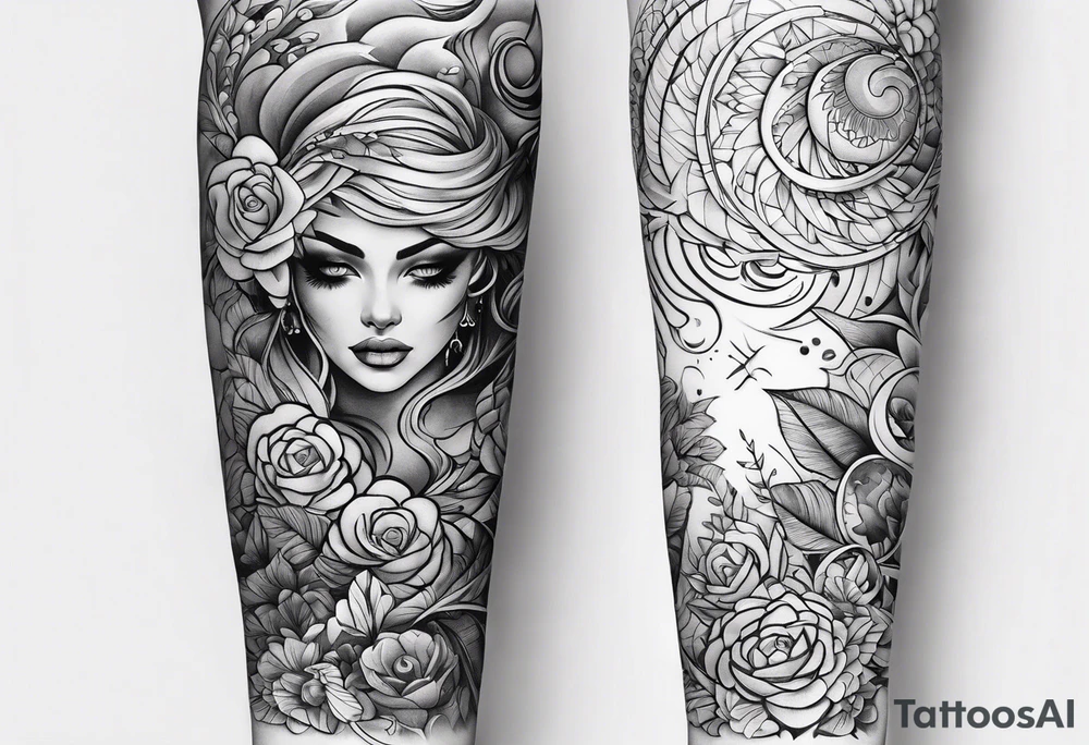 forearm sleeve tattoo idea
