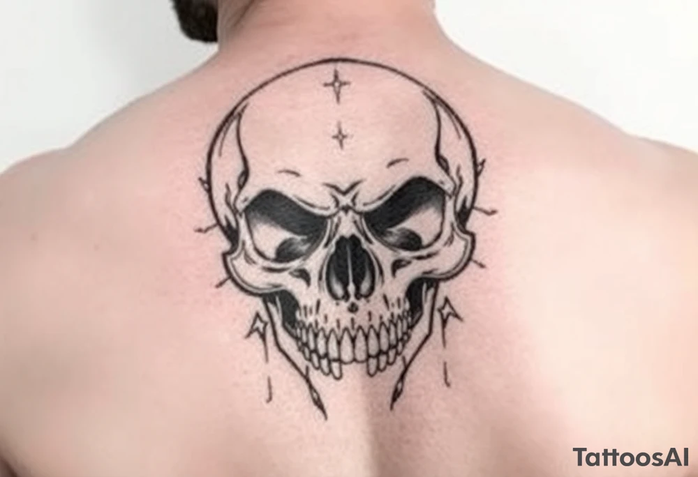 2% skull recovery tattoo idea