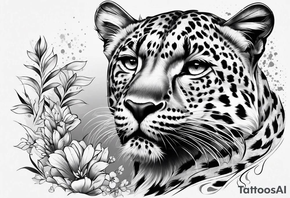leopard tattoo idea