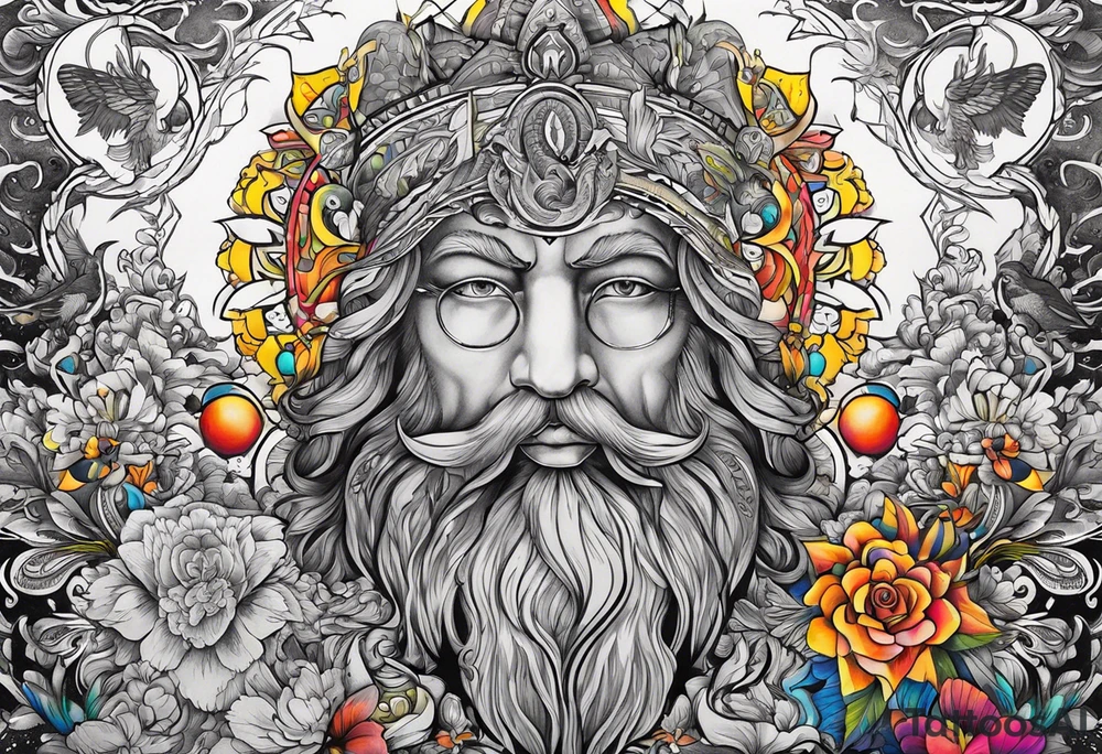 Man and god's tattoo idea