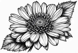 Indian blanket flower cosmos tattoo idea