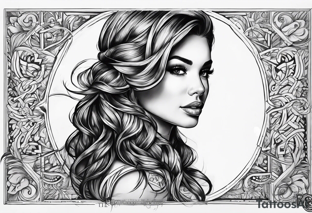 I want the name "Drew" tattoo idea