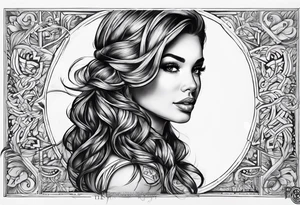 I want the name "Drew" tattoo idea