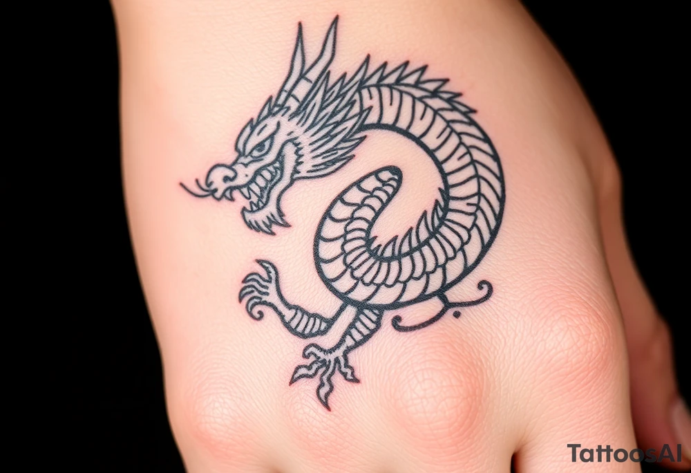 Japanese dragon tattoo idea