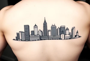 Baltimore Maryland Skyline With Baltimore Heritage tattoo idea