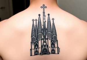 sagrada familia church Barcelona tattoo idea