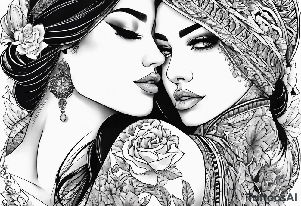 Neck tattoos for couple tattoo idea