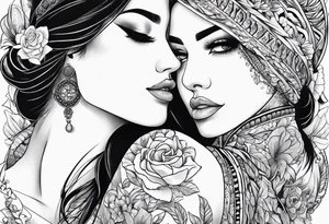 Neck tattoos for couple tattoo idea