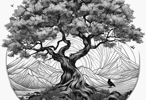 tree wirst tattoo idea