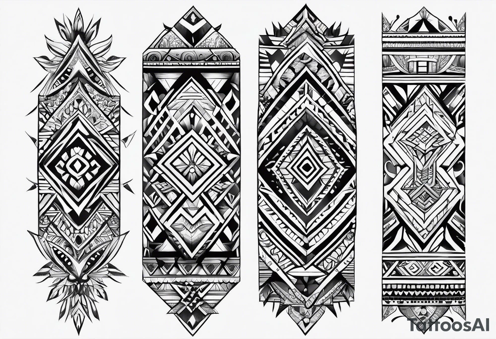 African tribal forearm tattoo idea