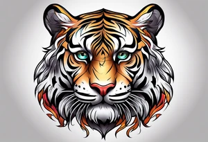 Tiger Head tattoo idea