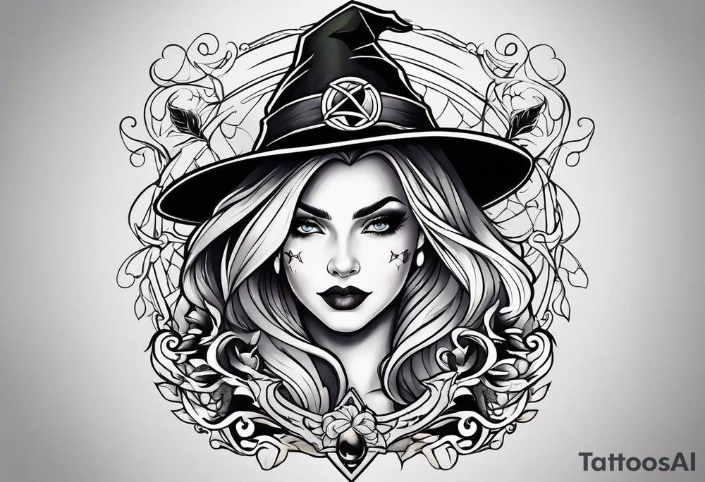 Witch tattoo idea