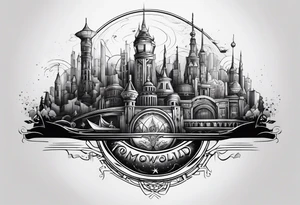 Tomorrowland 2024 based on the town Boom tattoo idea