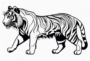 tiger tribal tattoo idea