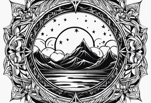 sacred moon tattoo idea