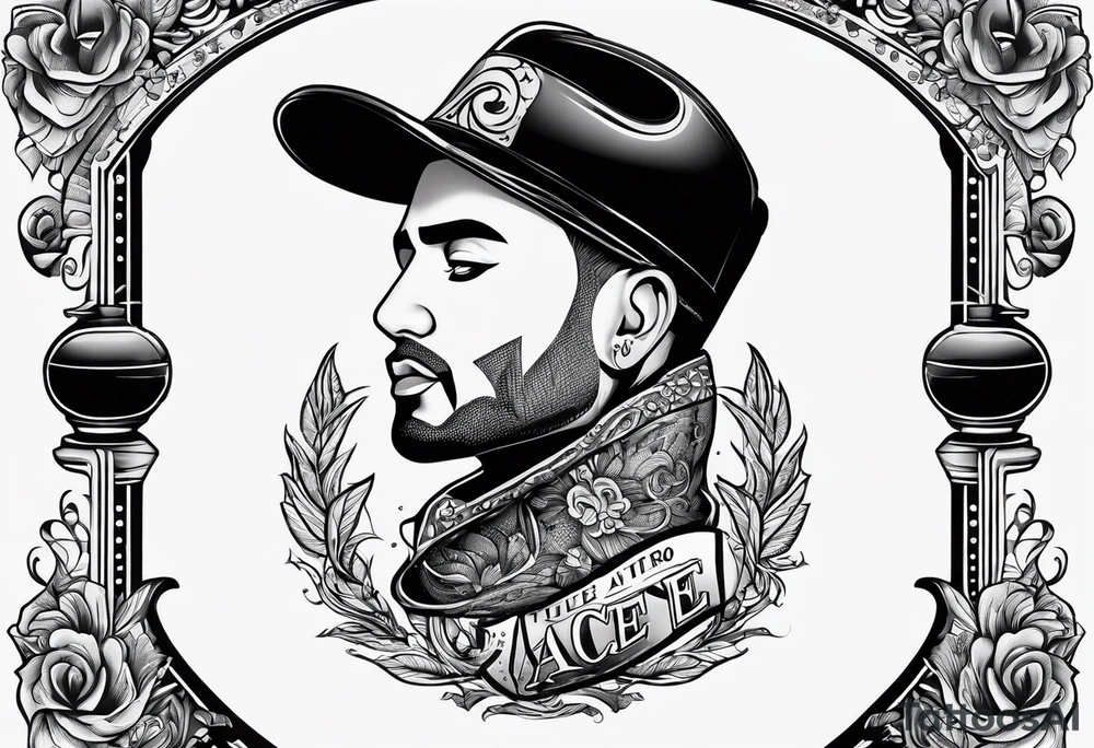 Neck tattoo saying Ace reversed filled in tattoo idea Neck tattoo saying Ace reversed filled in tattoo idea