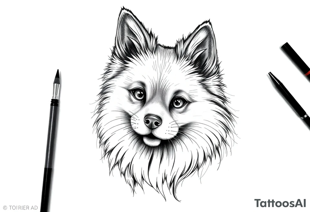 Lulu da pomerania tattoo idea