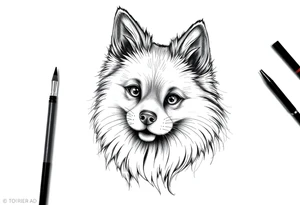 Lulu da pomerania tattoo idea