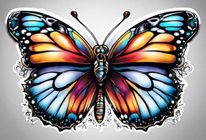 butterfly snow tattoo idea