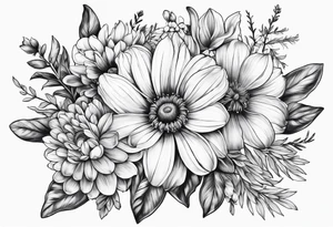 wildflowers tattoo idea