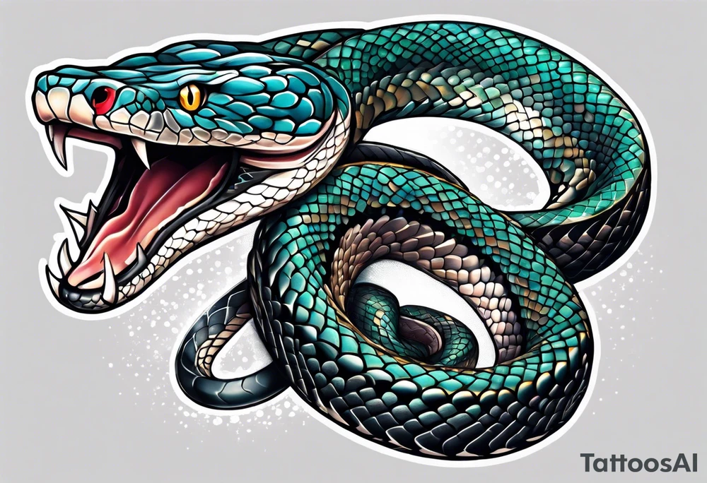 Half sleeve, snake tattoo idea