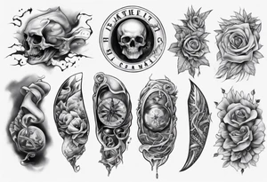 realistic stomach full sleeve tattoo idea