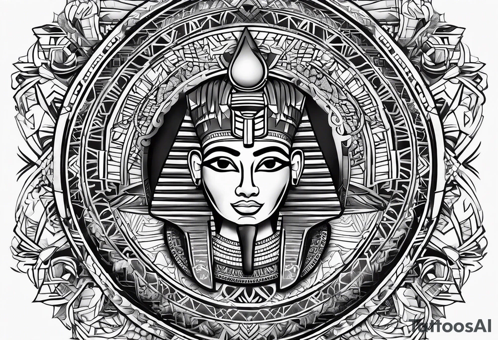 Egyptian symbols tattoo idea