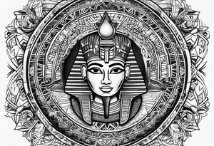 Egyptian symbols tattoo idea