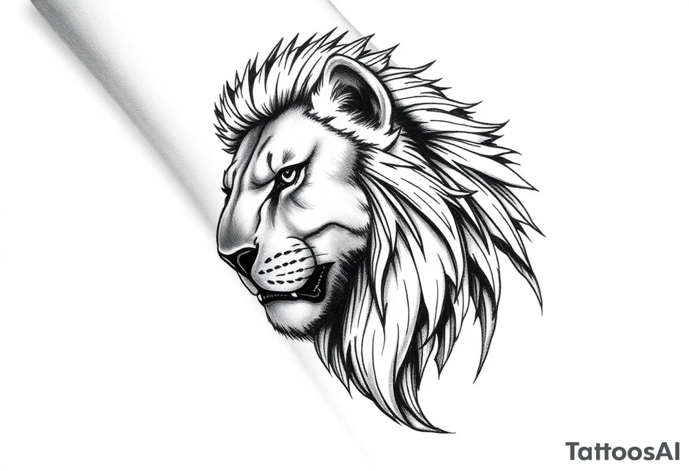 Life goes on, my darling;
Lion, strength, warrior mental health date 21-07-01 

Small on lower wrist tattoo idea