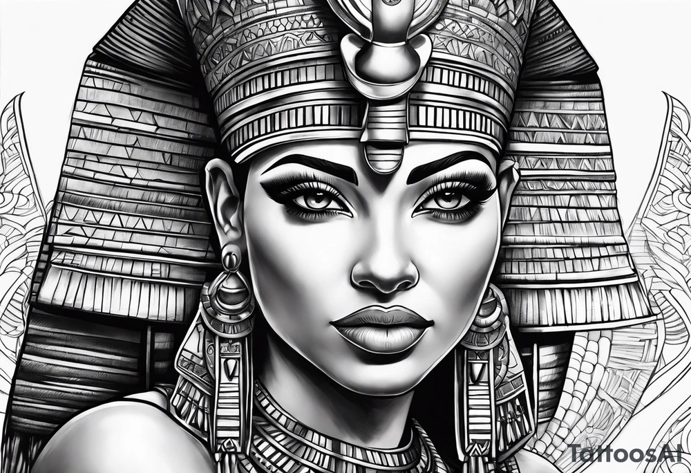 Egyptian queen tattoo idea