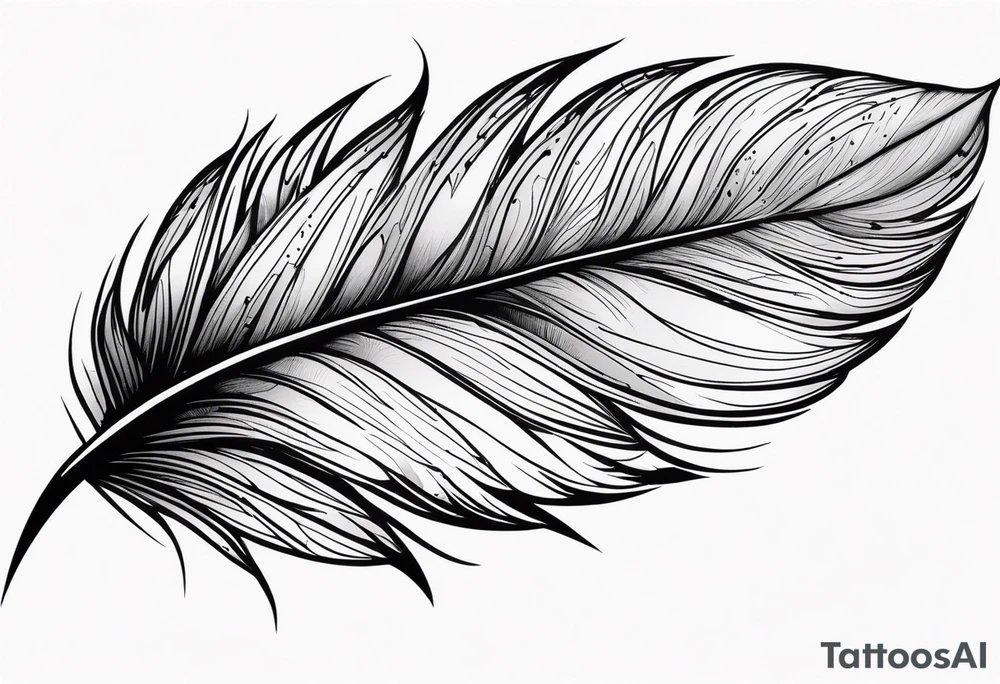 Feather tattoo design tattoo idea