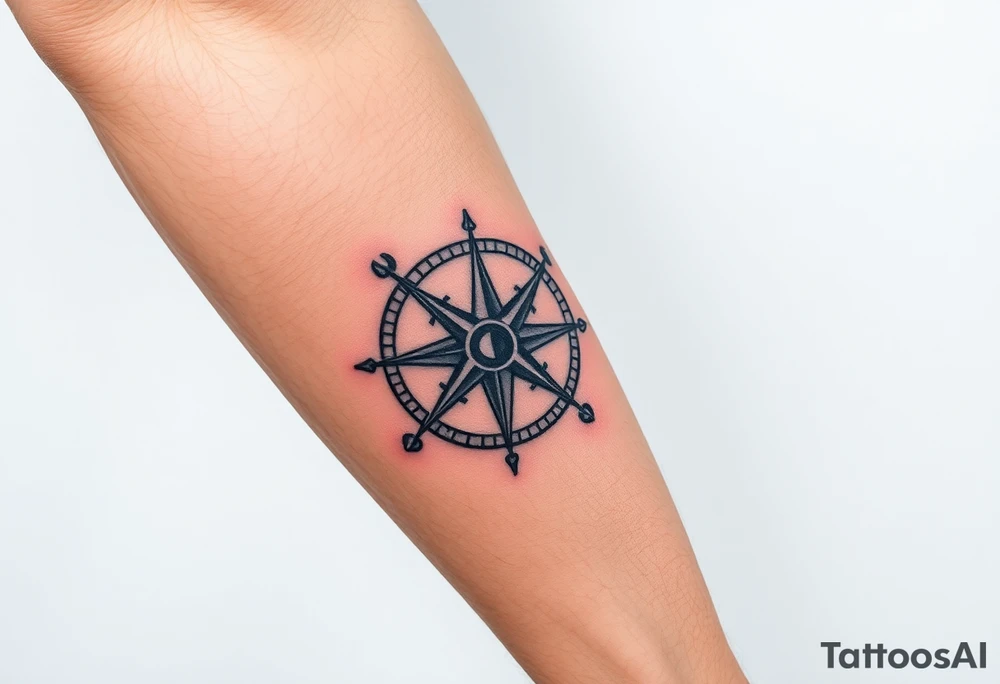 compass tattoo idea