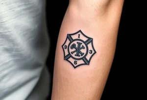 Parker and Ryder on forearm. Fire department tattoo idea