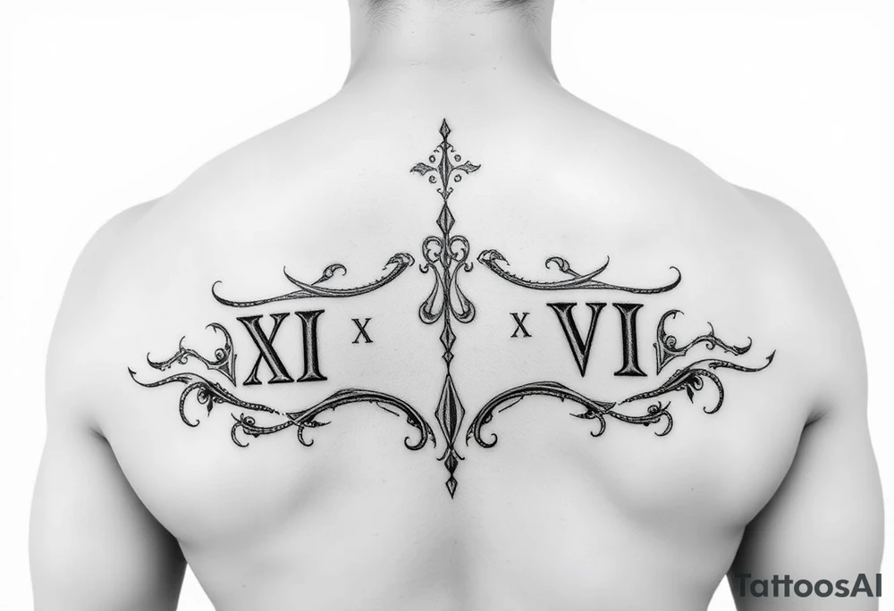 XII•XXVII•MCMLXXXV

 II•XVI•MMXIX tattoo idea