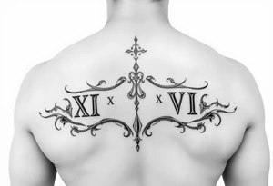 XII•XXVII•MCMLXXXV

 II•XVI•MMXIX tattoo idea