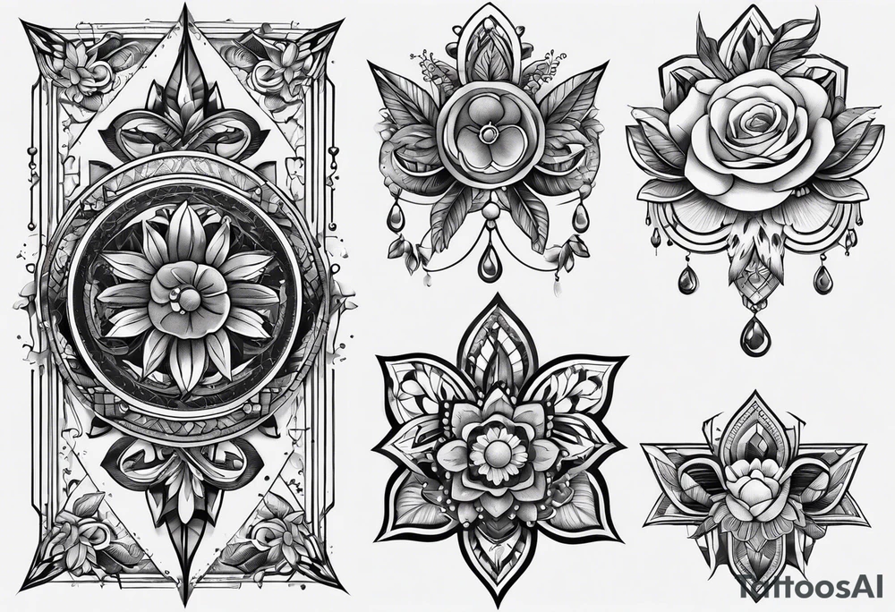 Long Tattoo Ribbons tattoo idea