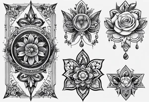 Long Tattoo Ribbons tattoo idea