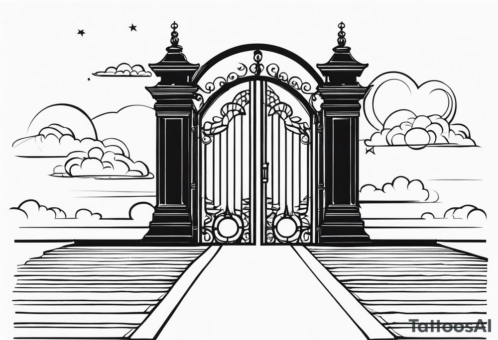 heaven gate vector tattoo idea