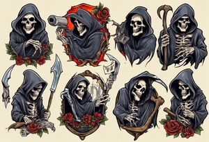 tax man grim reaper tattoo idea